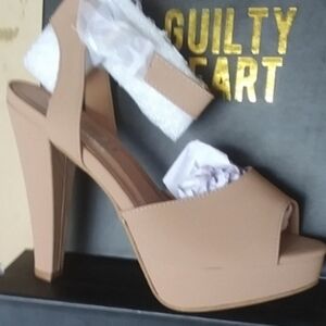 Womens Sexy High Heel with adjustable ankle strap color: tan